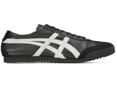 Pre-owned Onitsuka Tiger Asics  1181a435 Mexico 66 Deluxe Nippon Made Black White Blue