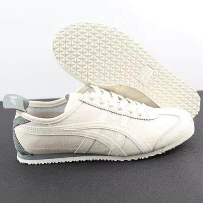 Pre-owned Onitsuka Tiger Authentic  Mexico 66 Sneakers Brand W/box Unisex In White