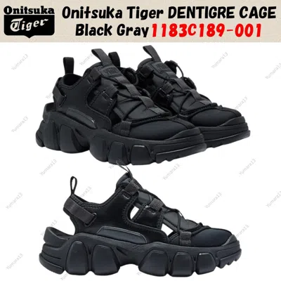 Pre-owned Onitsuka Tiger Dentigre Cage Black Graphite Gray 1183c189-001 Unisex Size