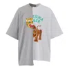 Onitsuka Tiger Graphic T-shirt 'white Grey' In Gray