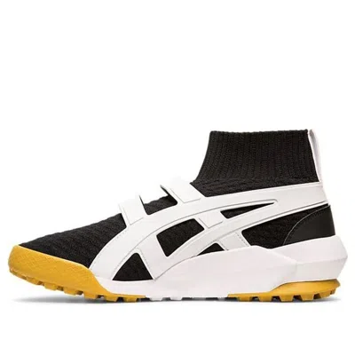 Onitsuka Tiger Knit Trainer Black White Yellow In Multi