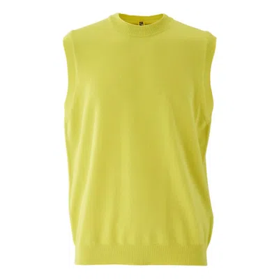 Onitsuka Tiger Knit Vest 'yellow' In Green