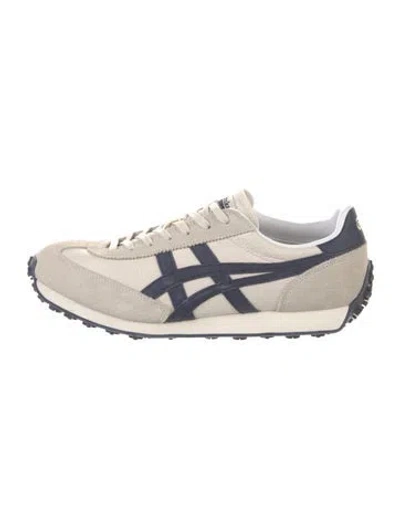 Pre-owned Onitsuka Tiger Leather Colorblock Pattern Athletic Sneakers In Neutral