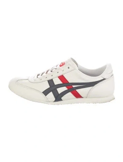 Pre-owned Onitsuka Tiger Leather Colorblock Pattern Athletic Sneakers In Neutrals