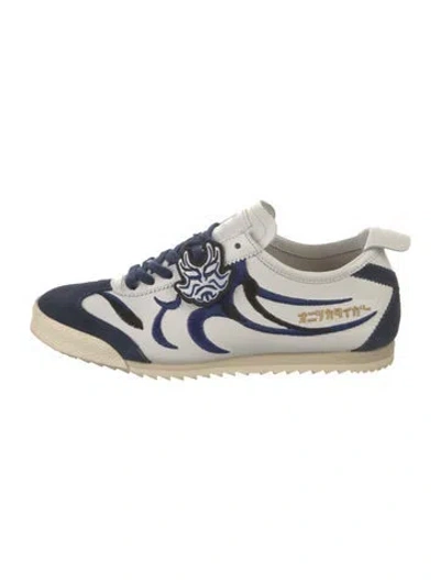 Pre-owned Onitsuka Tiger Leather Colorblock Pattern Sneakers