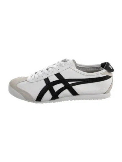 Pre-owned Onitsuka Tiger Leather Colorblock Pattern Sneakers In Neutral