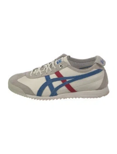 Pre-owned Onitsuka Tiger Leather Printed Sneakers In Neutral
