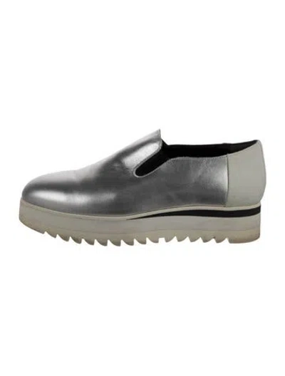 Pre-owned Onitsuka Tiger Leather Sneakers In Metallic/silver