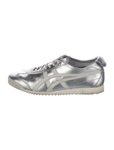 Pre-owned Onitsuka Tiger Leather Sneakers In Silver