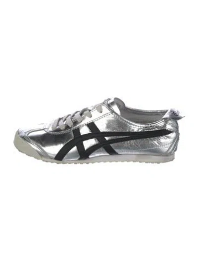 Pre-owned Onitsuka Tiger Leather Sneakers In Silver