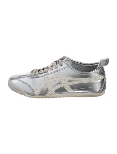 Pre-owned Onitsuka Tiger Leather Sneakers In Silver