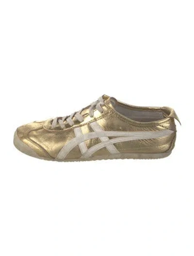 Pre-owned Onitsuka Tiger Leather Sneakers In Silver