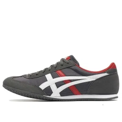 Onitsuka Tiger Machu Racer 'dark Grey Red White' In Black