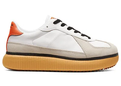 Pre-owned Onitsuka Tiger Men's  Delecity Gum Sneakers In White/habanero In Multi