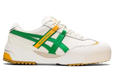 Pre-owned Onitsuka Tiger Men's  Delegation Ex Sneakers In Cream/cilantro In Multi