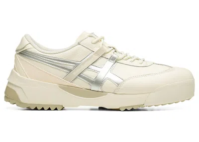 Pre-owned Onitsuka Tiger Men's  Delegation Ex Sneakers In Cream/pure Silver