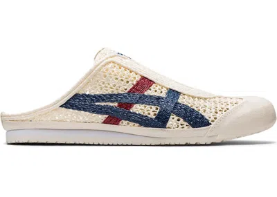 Pre-owned Onitsuka Tiger Men's  Mexico 66 Sabot Red Sneakers In Cream/mako Blue In Multi