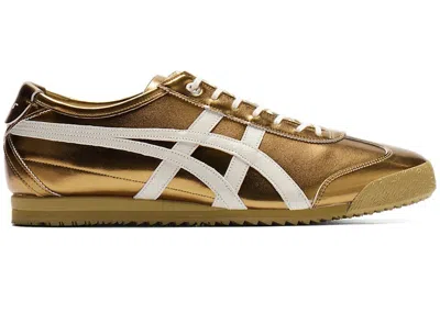 Pre-owned Onitsuka Tiger Men's  Mexico 66 Sd Metallic Series Sneakers In Desert Camp/cream