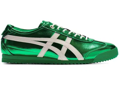 Pre-owned Onitsuka Tiger Men's  Mexico 66 Sd Metallic Series Sneakers In Jade/cream