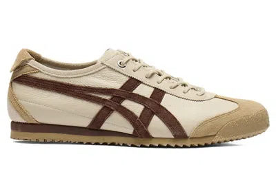 Pre-owned Onitsuka Tiger Men's  Mexico 66 Sd Vintage Sneakers In Putty/dark Brown