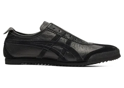 Pre-owned Onitsuka Tiger Men's  Mexico 66 Slipon Deluxe Triple Sneakers In Black