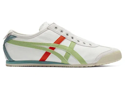 Pre-owned Onitsuka Tiger Men's  Mexico 66 Slipon Orange Sneakers In White/jade