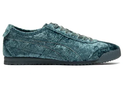 Pre-owned Onitsuka Tiger Men's  Mexico 66 Velvet Sneakers In Grand Shark In Black