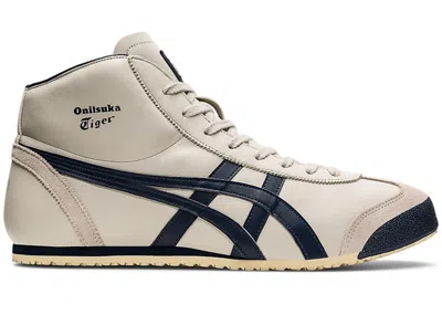 Pre-owned Onitsuka Tiger Men's  Mexico Mid Runner Sneakers In Birch/indian Ink In Multi