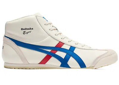 Pre-owned Onitsuka Tiger Men's  Mexico Mid Runner Sneakers In Cream/directoire Blue In Multi