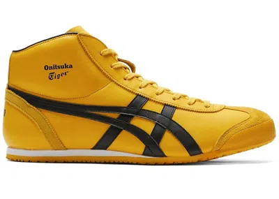 Pre-owned Onitsuka Tiger Men's  Mexico Mid Runner Sneakers In Yellow/black In Multi