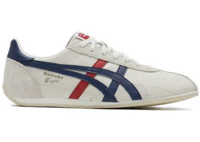 Pre-owned Onitsuka Tiger Men's  Mexico Runspark Sneakers In White/navy Blue/red In Multi