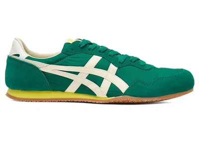 Pre-owned Onitsuka Tiger Men's  Serrano Lime Sneakers In Forest Green/cream