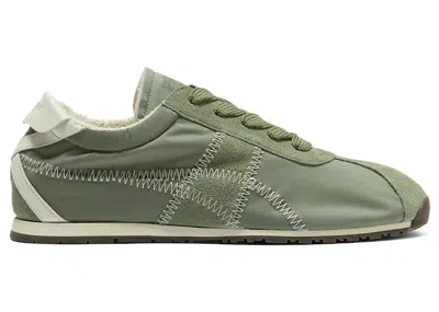 Pre-owned Onitsuka Tiger Men's  Tiger Corsair A55 Sneakers In Lichen Green/cream In Multi