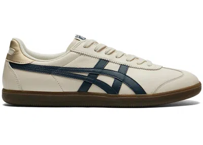 Pre-owned Onitsuka Tiger Men's  Tokuten Gum Sneakers In Birch/iron Navy Blue
