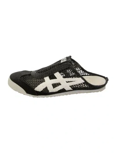 Pre-owned Onitsuka Tiger Mesh Graphic Print Mules In Green
