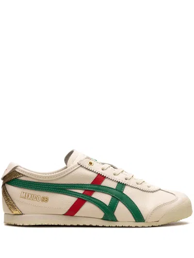 Onitsuka Tiger Mexico 66 "birch Kale/red/gold" Sneakers In Neutrals
