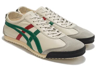 Pre-owned Onitsuka Tiger Mexico 66 Deluxe 1181a436 100 Cream Green Us6.5-14 W/box