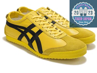 Pre-owned Onitsuka Tiger Mexico 66 Deluxe 1181a436 750 Tai-chi Yellow / Black Unisex Shoes