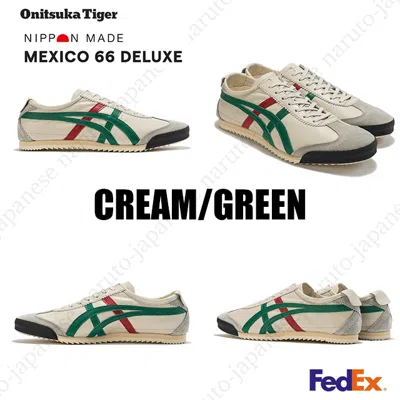 Pre-owned Onitsuka Tiger Mexico 66 Deluxe 1181a436 Us 7-13 In Cream/green