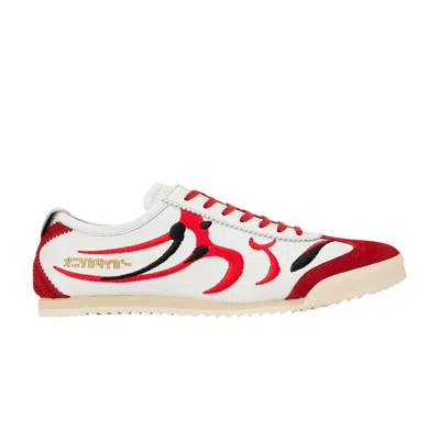 Pre-owned Onitsuka Tiger Mexico 66 Deluxe 'kumadori - White Classic Red'