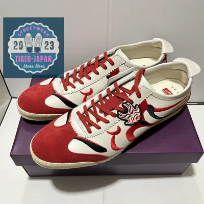 Pre-owned Onitsuka Tiger Mexico 66 Deluxe Nippon Made 1181a370 100 White Classic Red Shoes