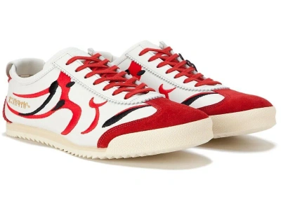 Pre-owned Onitsuka Tiger Mexico 66 Deluxe Nippon Made 1181a370 101 Kabuki 2 Color In White/classic Red