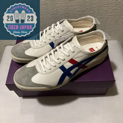 Pre-owned Onitsuka Tiger Mexico 66 Deluxe Nippon Made 1181a435 100 White Deluxe Blue Shoes