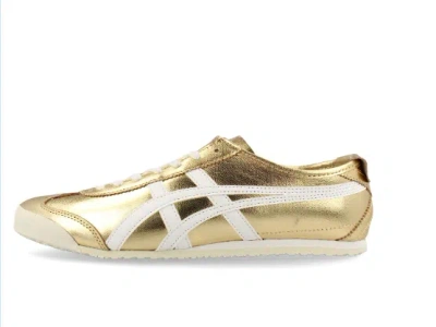 Pre-owned Onitsuka Tiger Mexico 66 Mexico 66 Gold/white Thl7c2-9401 Flat/lace-up Japan