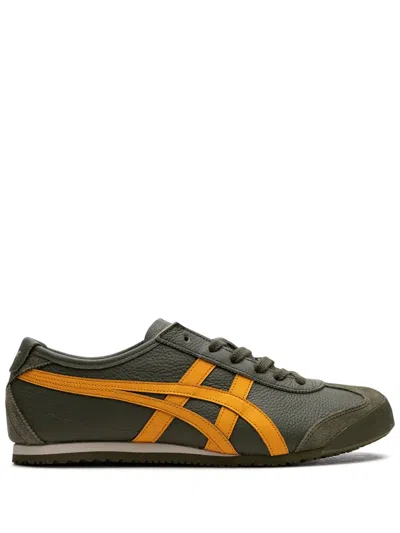 Onitsuka Tiger Mexico 66 "olive/yellow" Sneakers In Green