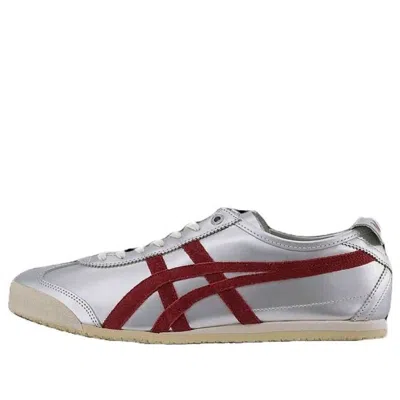 Onitsuka Tiger Mexico 66 'silver Beet Red' In Gray
