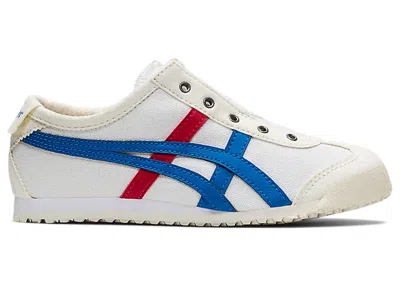 Pre-owned Onitsuka Tiger Mexico 66 Slipon Red Sneakers In White/directoire Blue In Multi