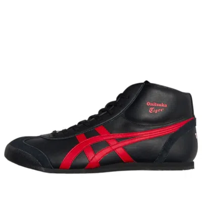 Onitsuka Tiger Mexico Mid Runner 'black Classic Red' In Multi