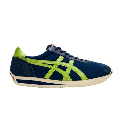 Pre-owned Onitsuka Tiger Moal 77 Nm 'peacoat Neon Lime' In Blue