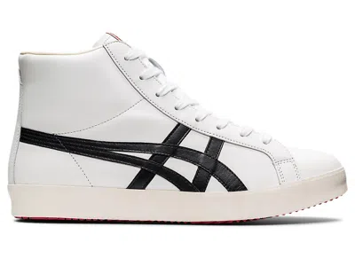 Pre-owned Onitsuka Tiger Nippon Made Fabre Hi 4in 2 Colors Natural Leather Japan In White/black,white/classic Red